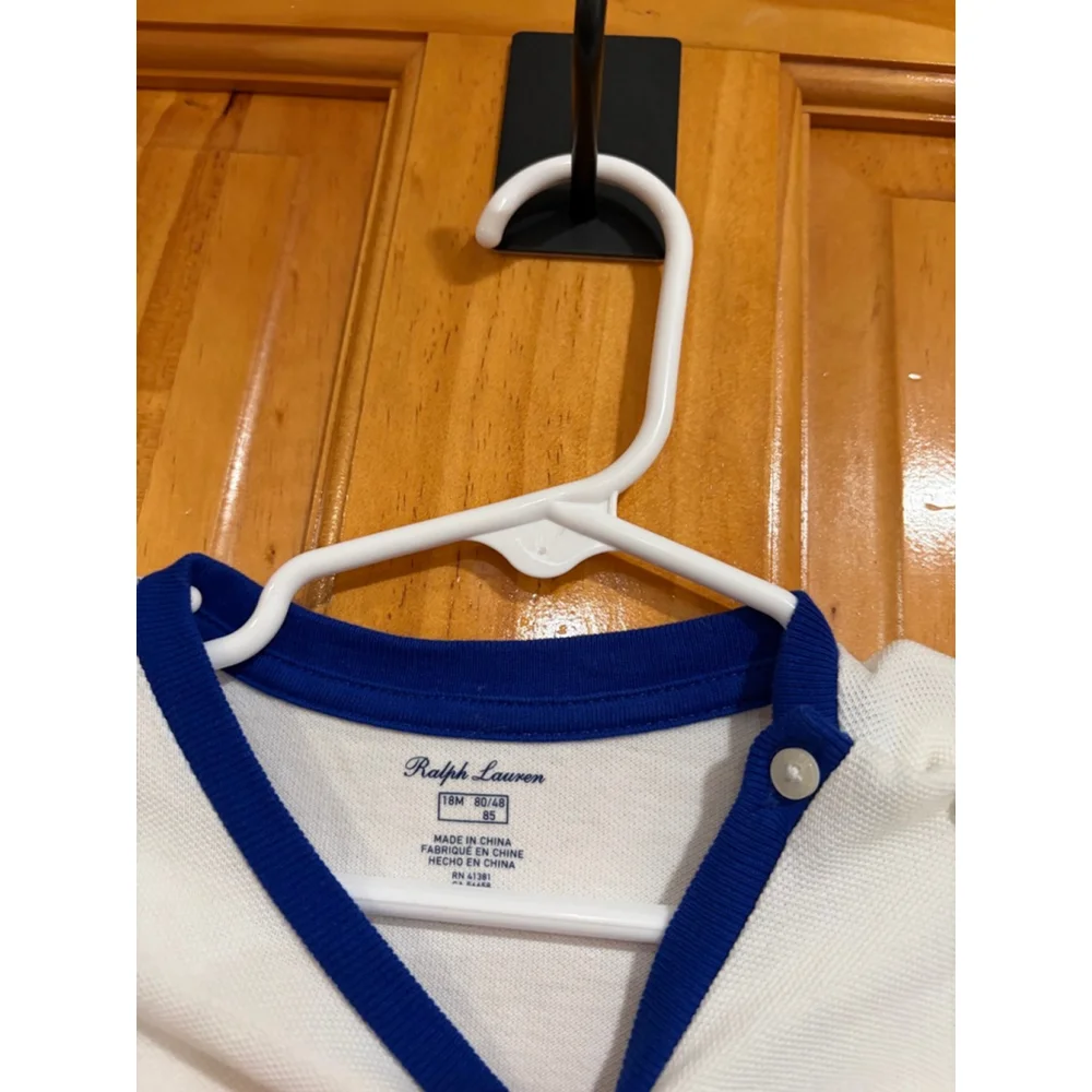 Ralph Lauren Baby Top 18M Polo Colorblock Pocket Logo Preppy Girls